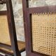 Pair of folding cane chairs