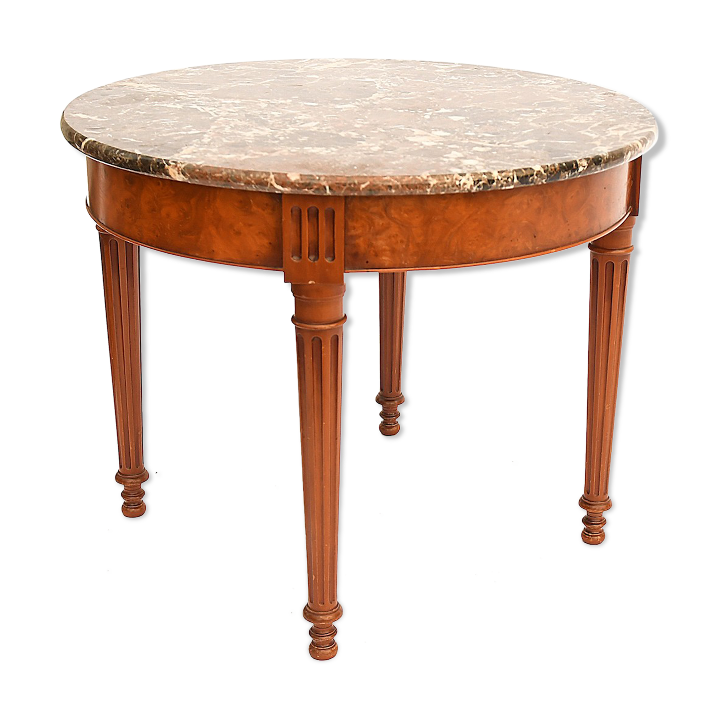 Round coffee table louis XVI style