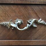 Louis XV style chest of drawers in wood and marble