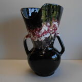 Vase Vallauris design vintage polychrome
