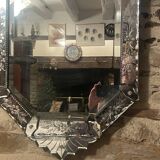 Venetian mirror 19th / 20th century Height 91 x 48.5 x 4 cm