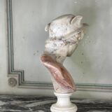 Bust of Hermes in alabaster, Italy circa 1880