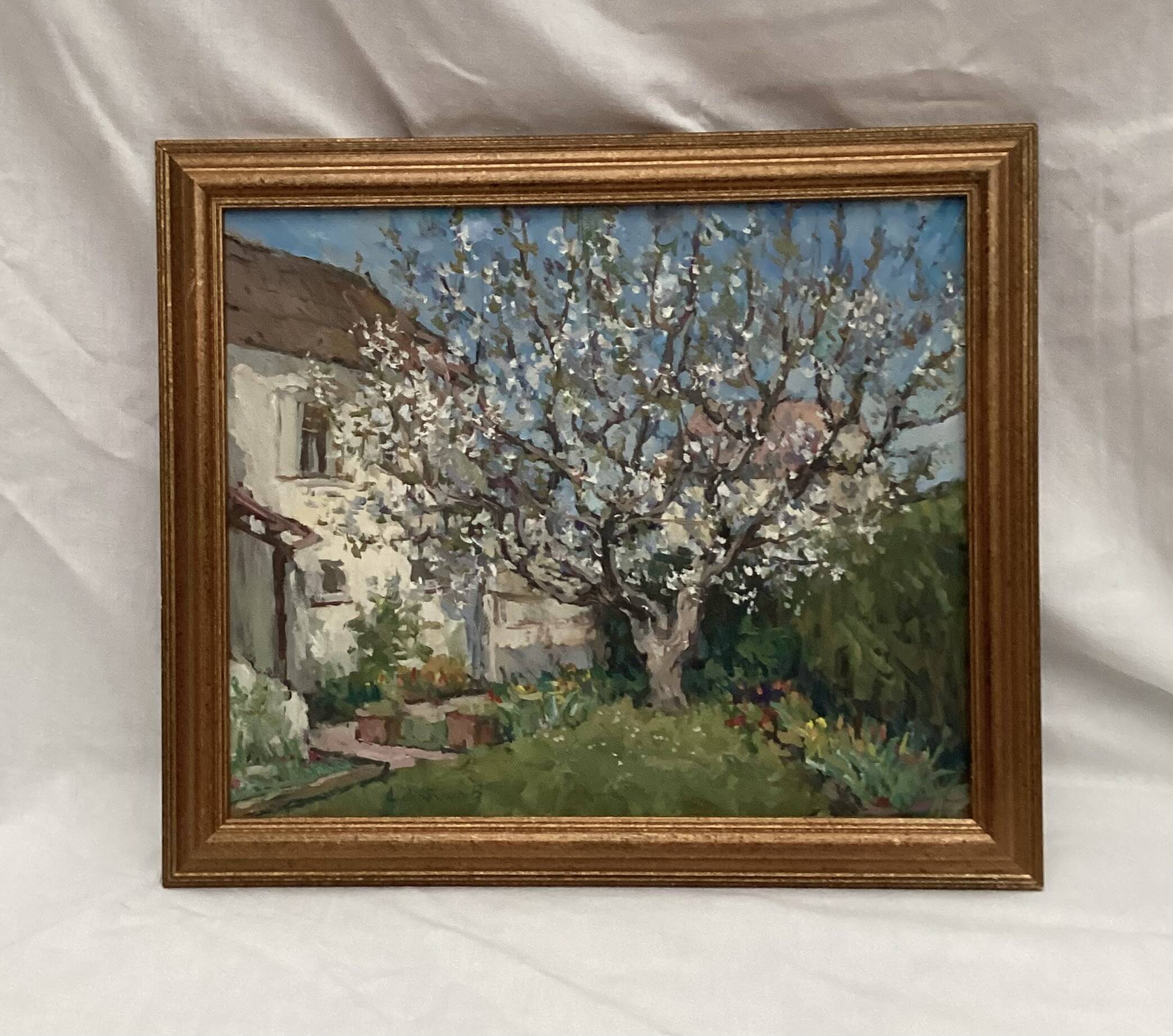 Painting signed Oil on canvas dimension: height: 45 cm - width -54 cm -