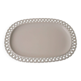 Plate in opaline hearts