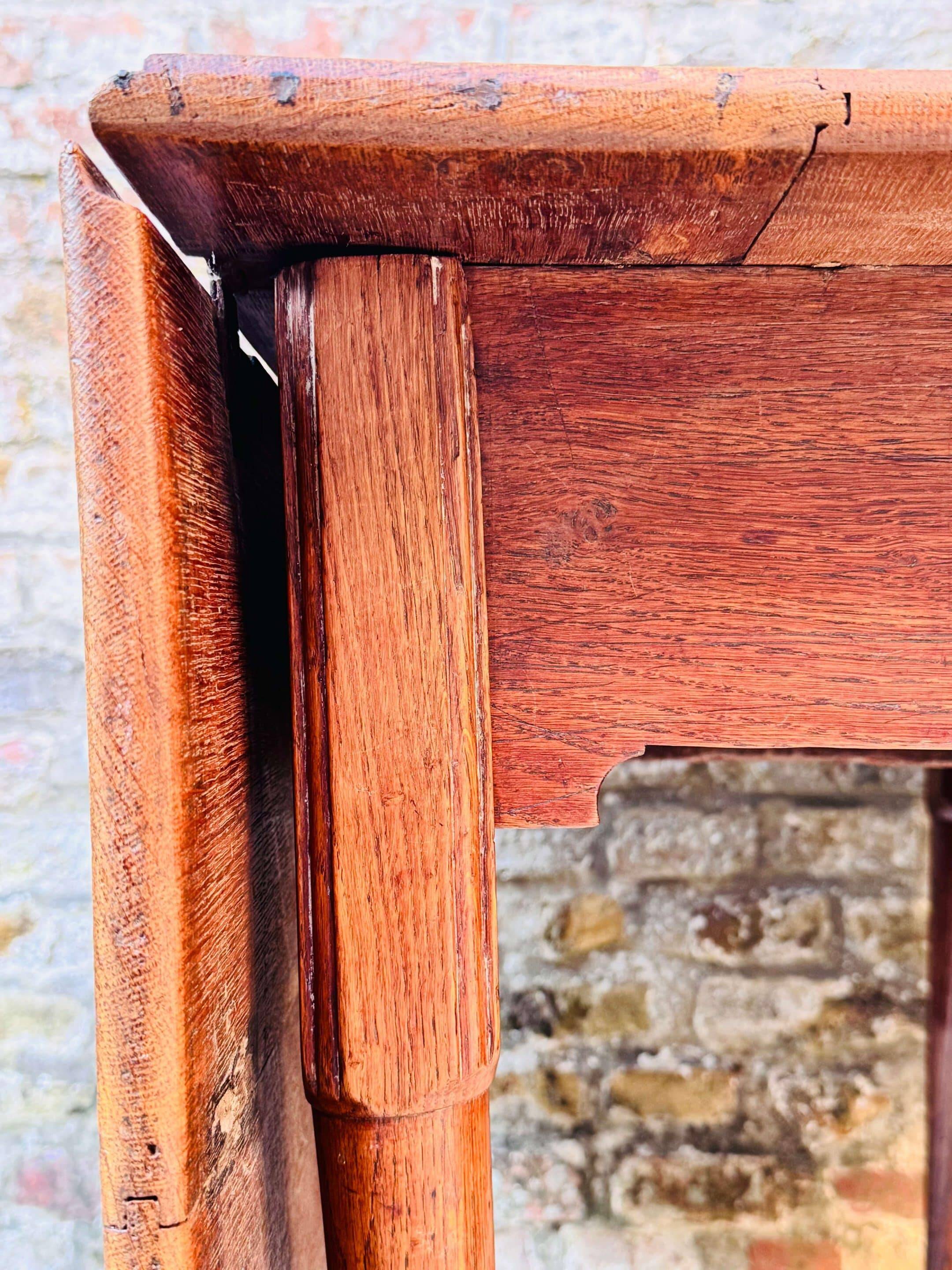 1900 George III solid oak table