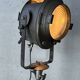Vintage industrial theatre spotlight on tripod – Cremer