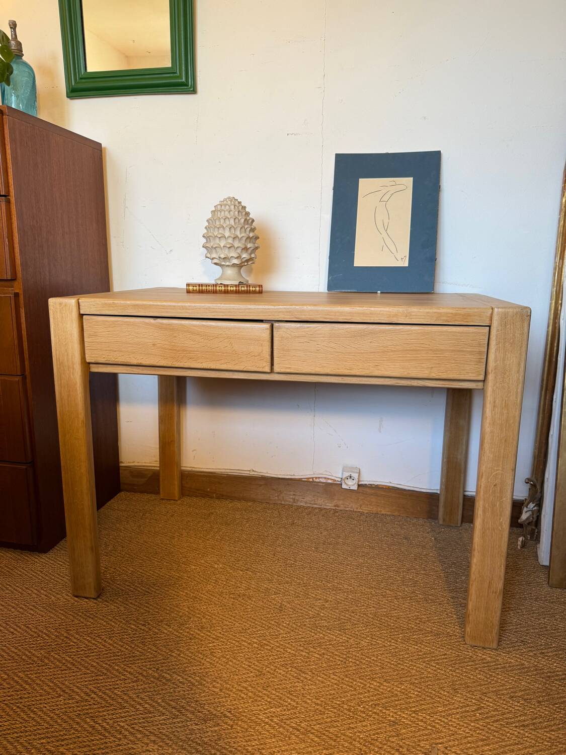 Vintage solid wood desk