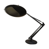 Aluminor brand articulated lamp, in black metal. 1960.