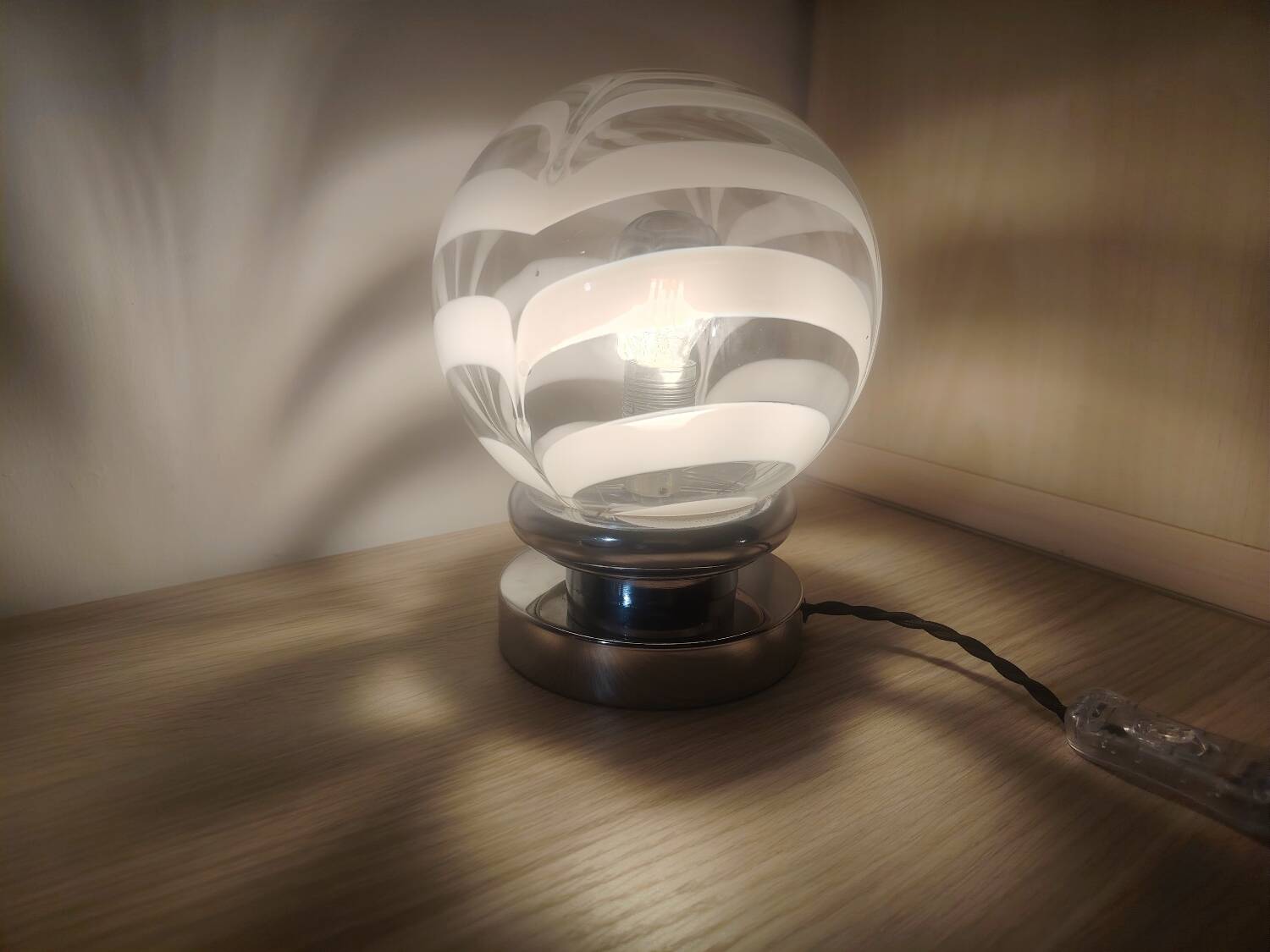 Carlo Nelson glassware as a table lamp