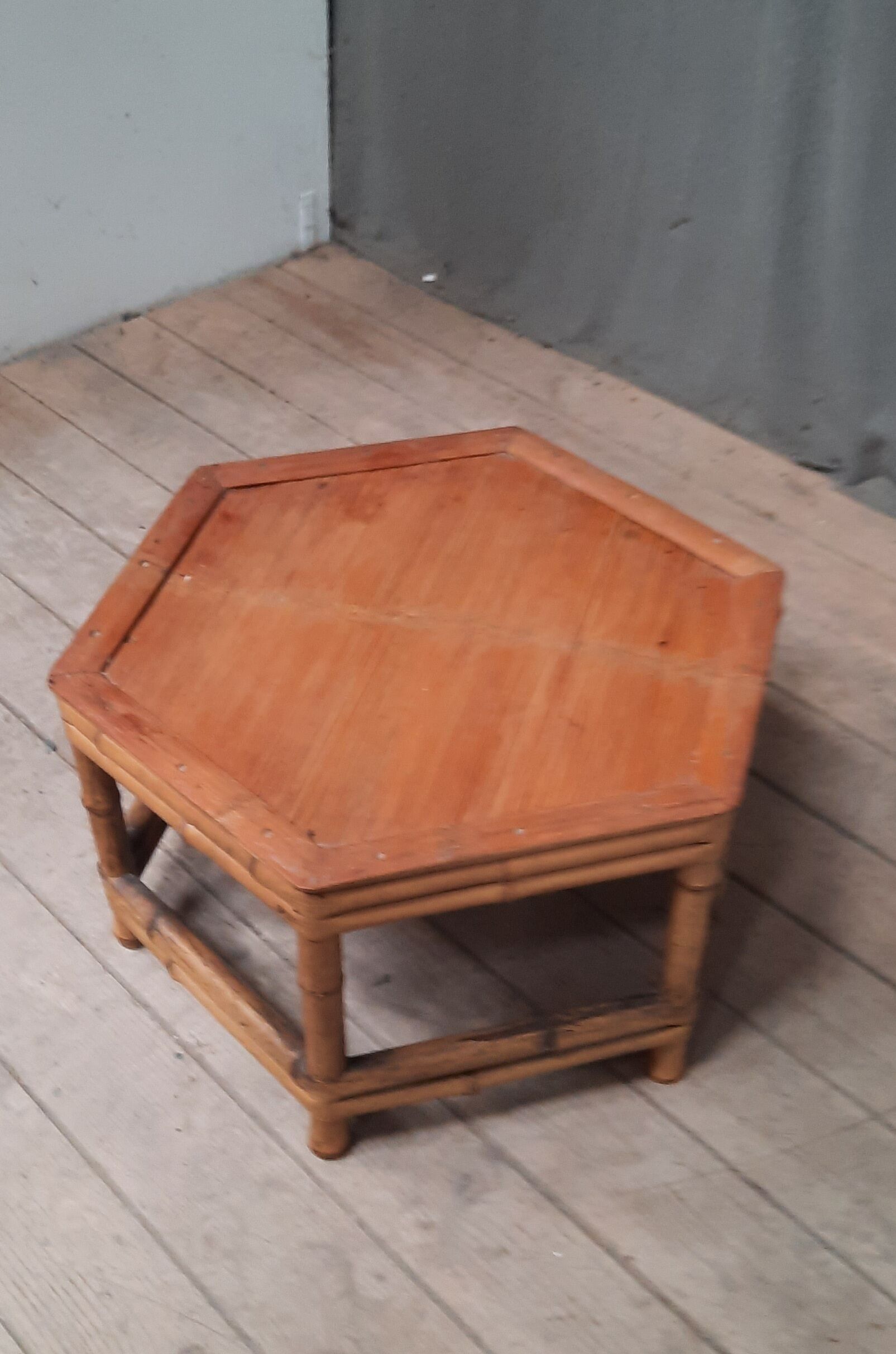 Small bamboo coffee table