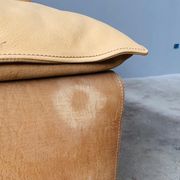 Bogo sofa in leather and suede, by Carlo Bartoli for Rossi di Albizzate