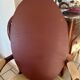 Vintage Oval Mirror Bevelled Glass Frameless – 1950s