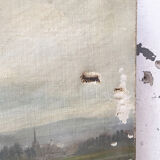 Landscape oil canvas