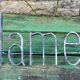 Former hairdresser sign "dames" in metal