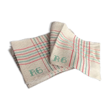 10 serviettes en tissu en damassé de coton du Pays Basque
