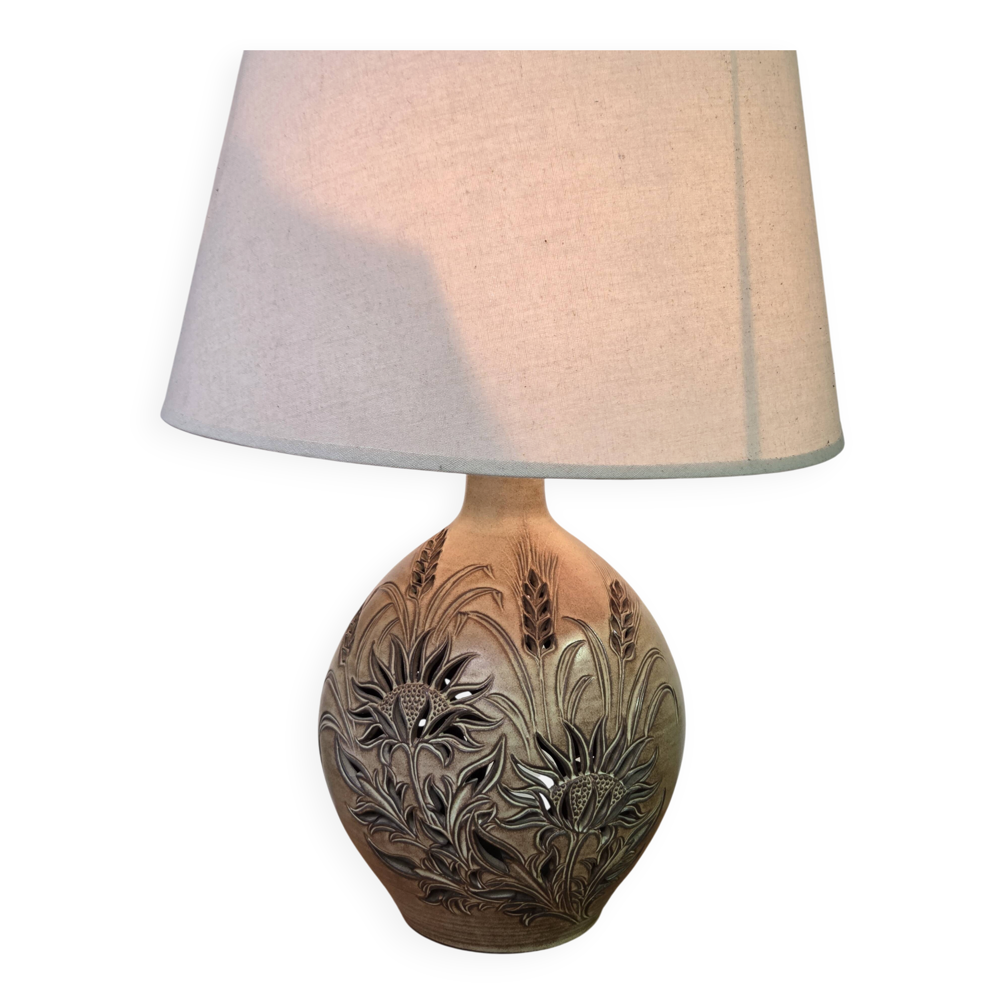 Ceramic lamp Vallauris F. Matéo 1960s