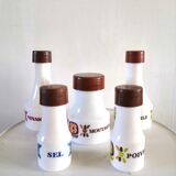 Set condiment service MOBIL design 70s
