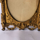 Golden metal photo frame