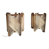 Pair vintage Scandinavian lamps