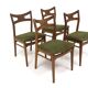 4 chaises scandinaves en chêne, Suède, 1960