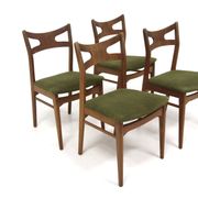 4 chaises scandinaves en chêne, Suède, 1960