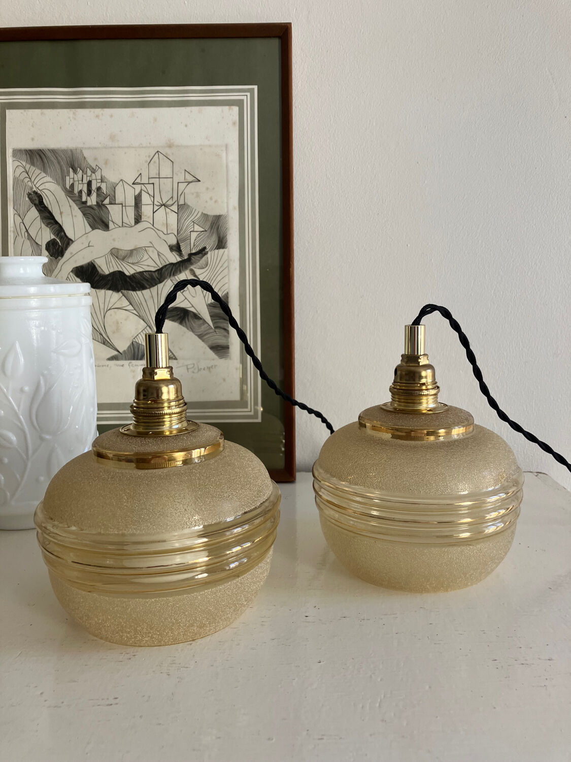 Vintage walkway lamps