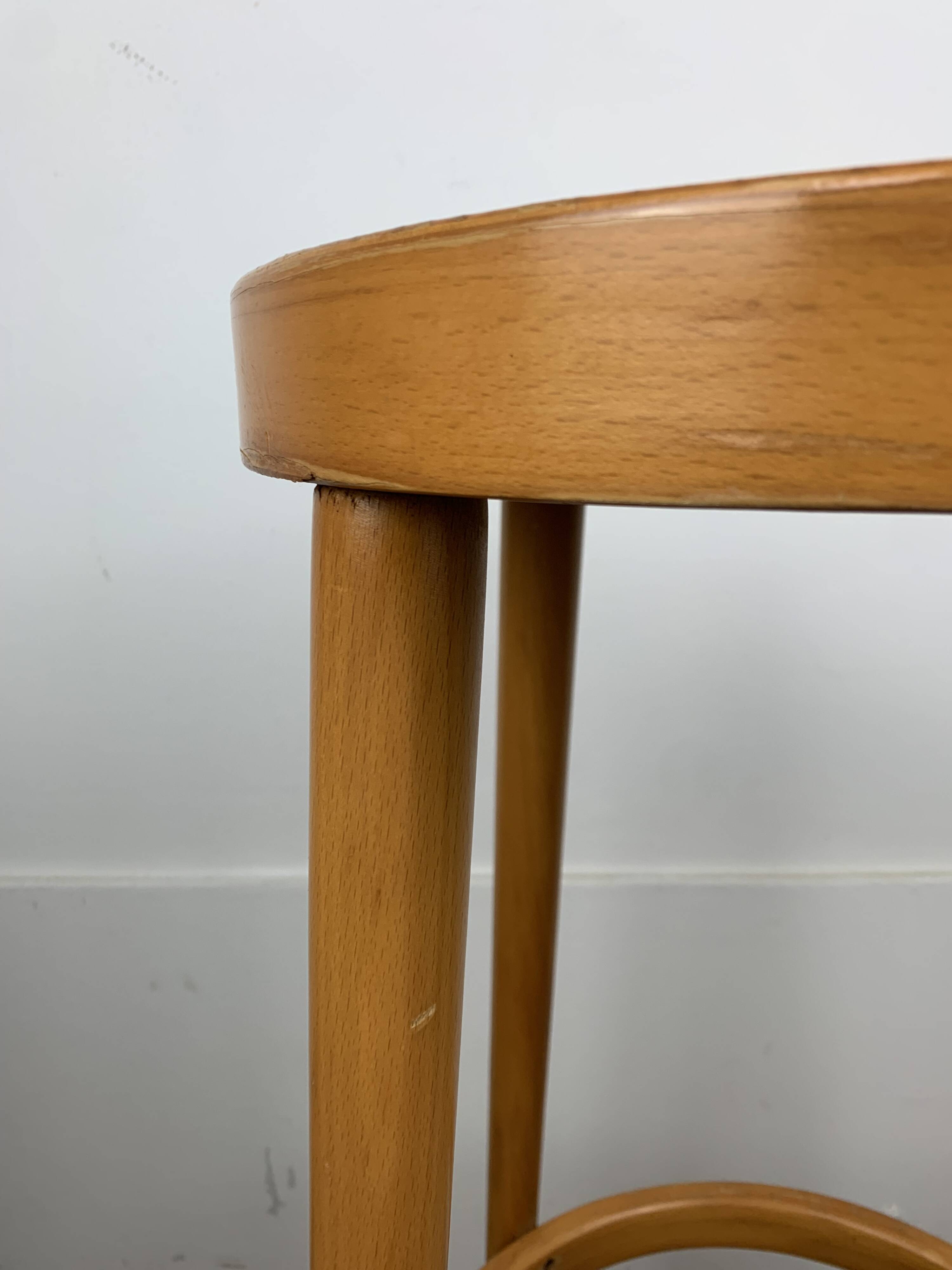 3 tabourets de bar Baumann, années 60, vintage