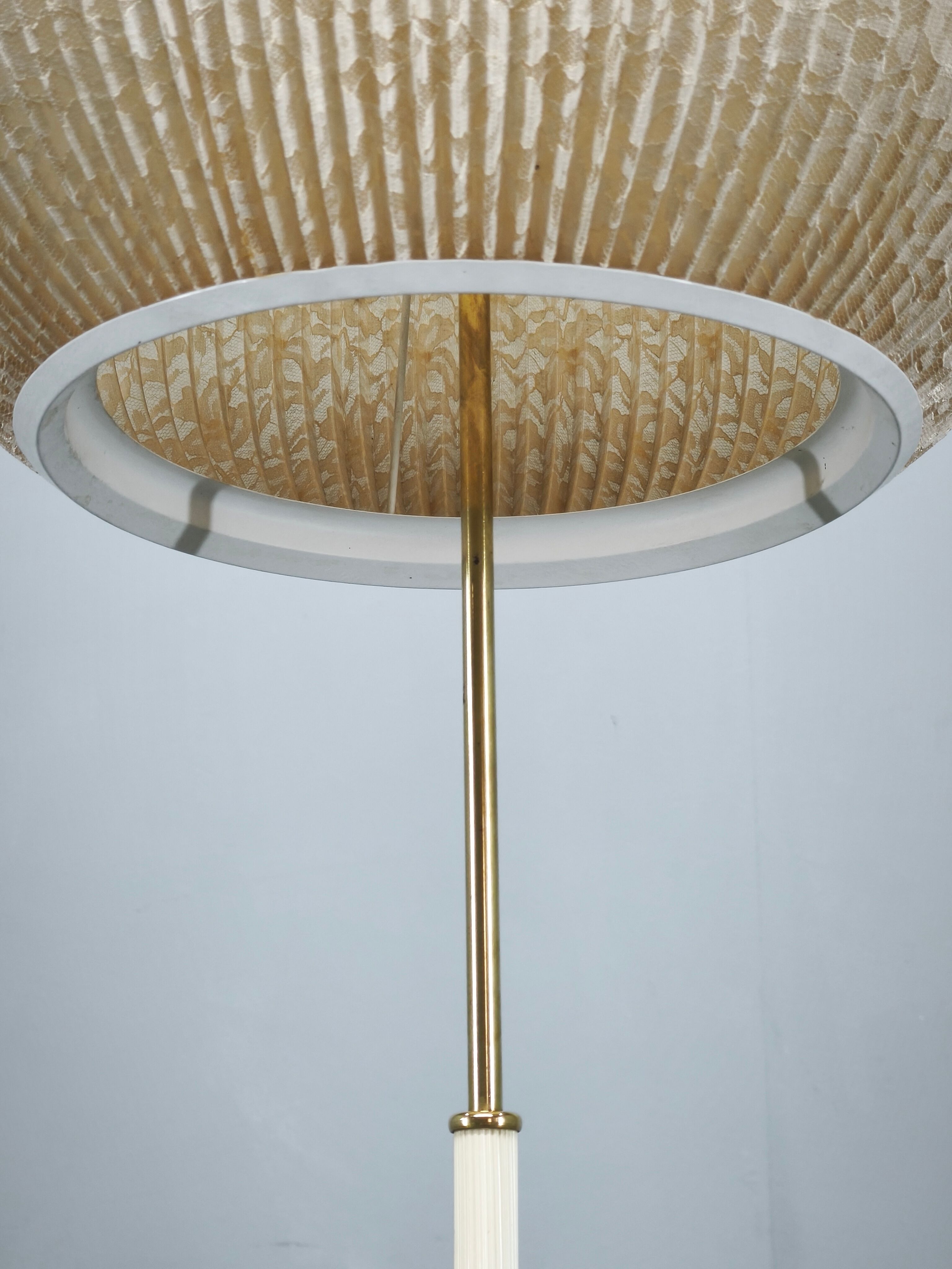 German Mid-Century Floor Lamp with Globe Shade, 1960s