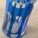 Large cobalt blue Bohemian vase -