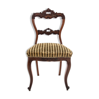 Chaise antique Neorokoko, Scandinavie, vers 1880