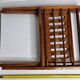 Cees Braakman folding magazine rack small model, 1960s Scandinavian design.