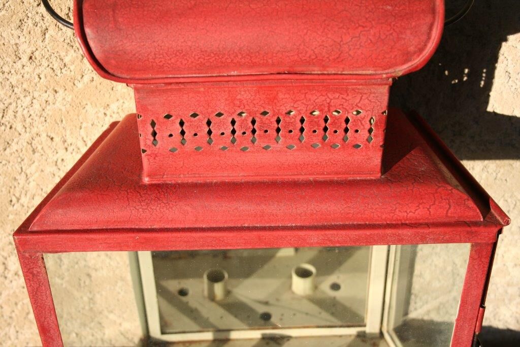 Painted sheet metal wall Lantern