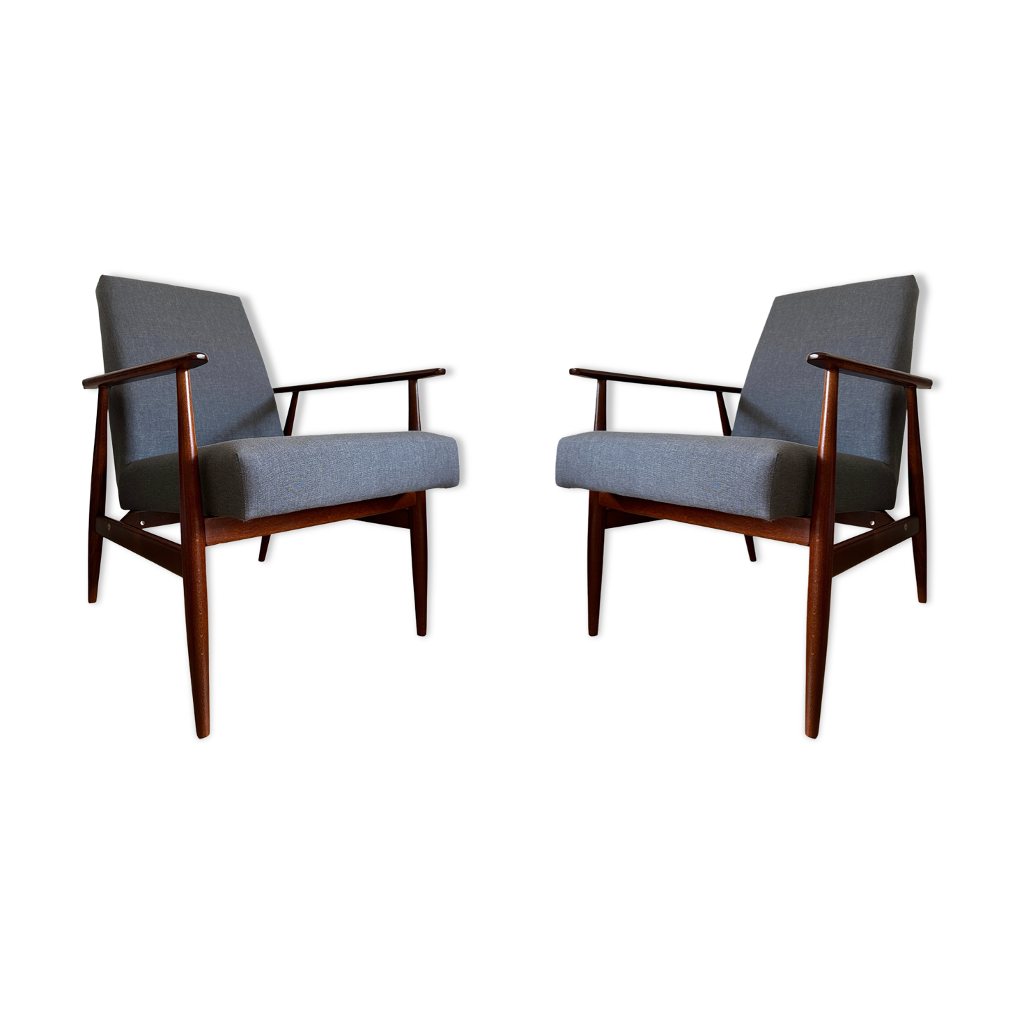 Pair of armchairs by Henryk Lis, Europe, 1960