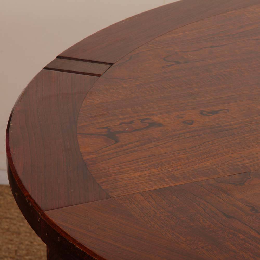 1970s extendable wooden dining table