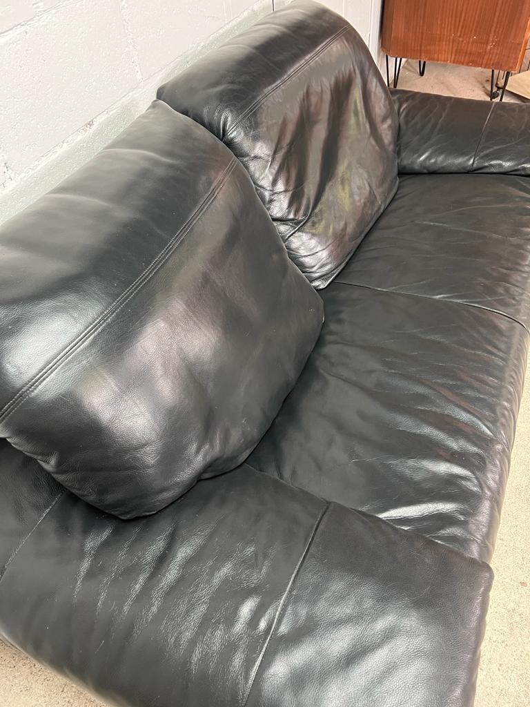 Cuir vintage canapé Rolf Benz