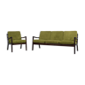 3-seater Senator sofa and chair by Ole Wanscher for Cado, 1960s