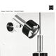 Mid-century wall spot lamp by Fredrik Fogh & Edoardo Bregani for Nordisk Solar Compagni / 1960s / 1970s