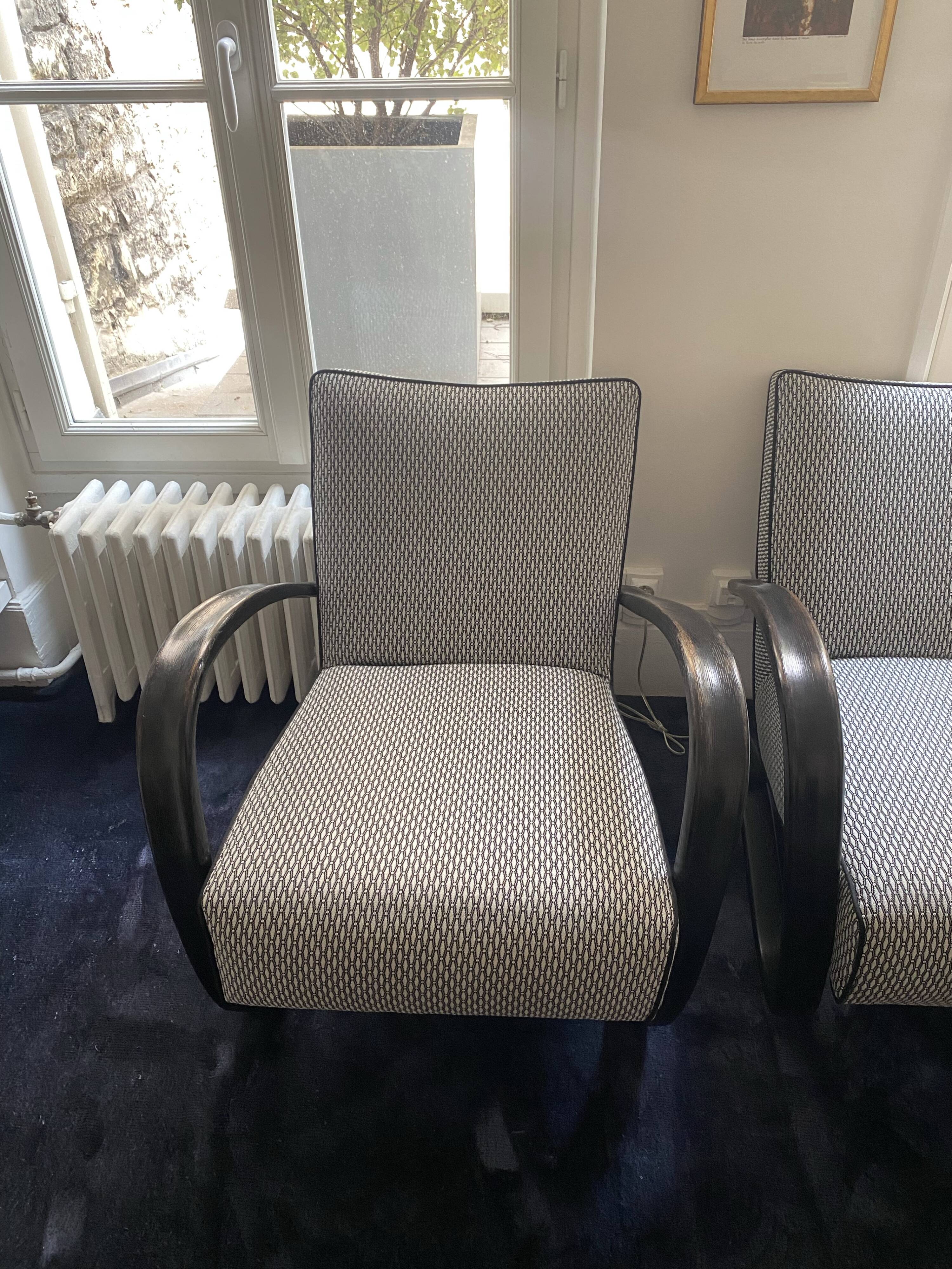 Vintage Jindrich Halabala Armchairs