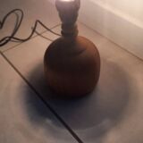 Raw wood lamp base