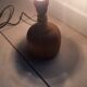 Raw wood lamp base