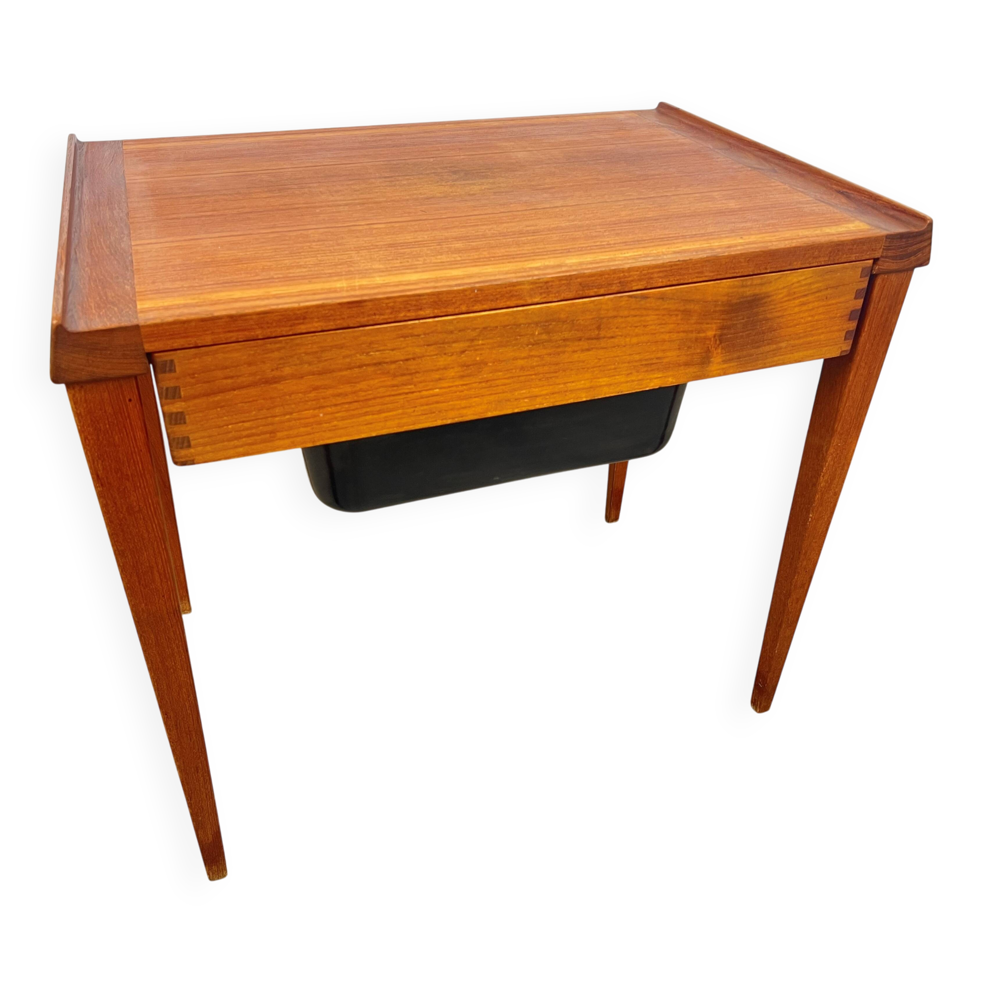 Scandinavian teak sewing table