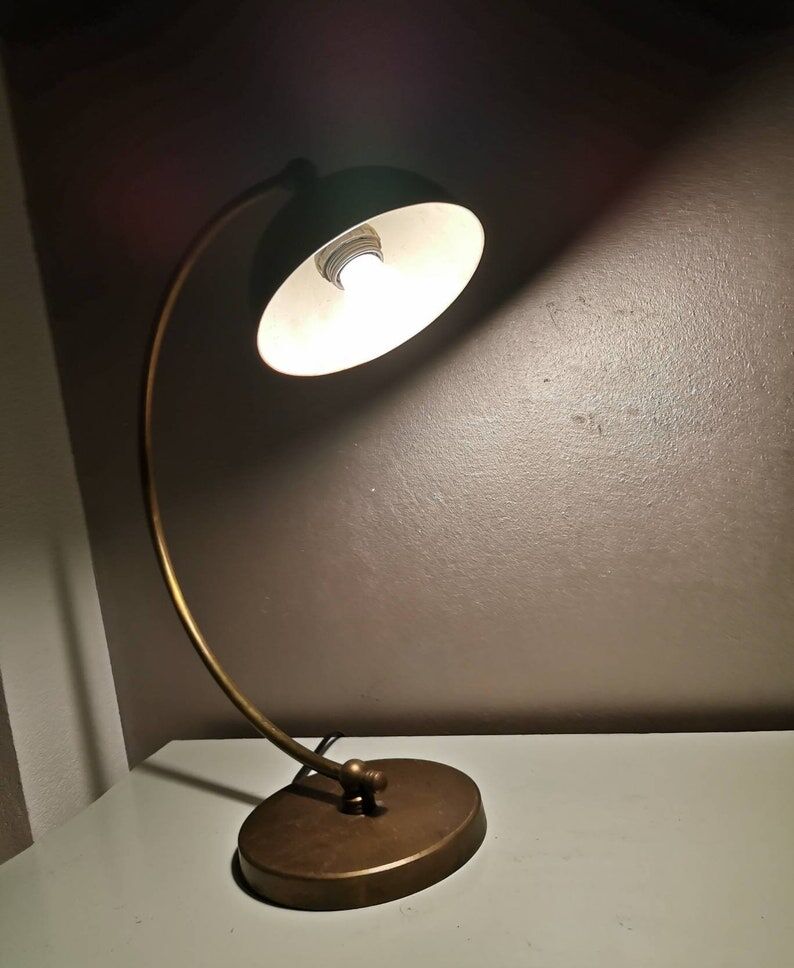 Brass desk lamp, 1970s