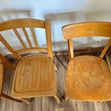 Mismatched set of 4 bistro chairs