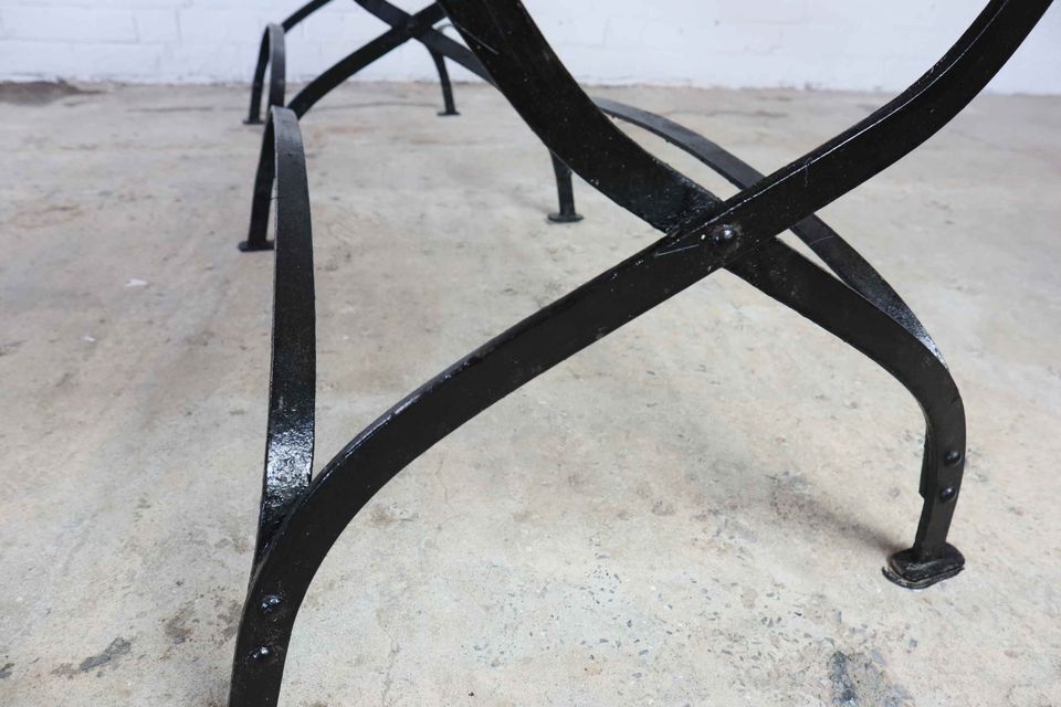 Antique foldable garden bench