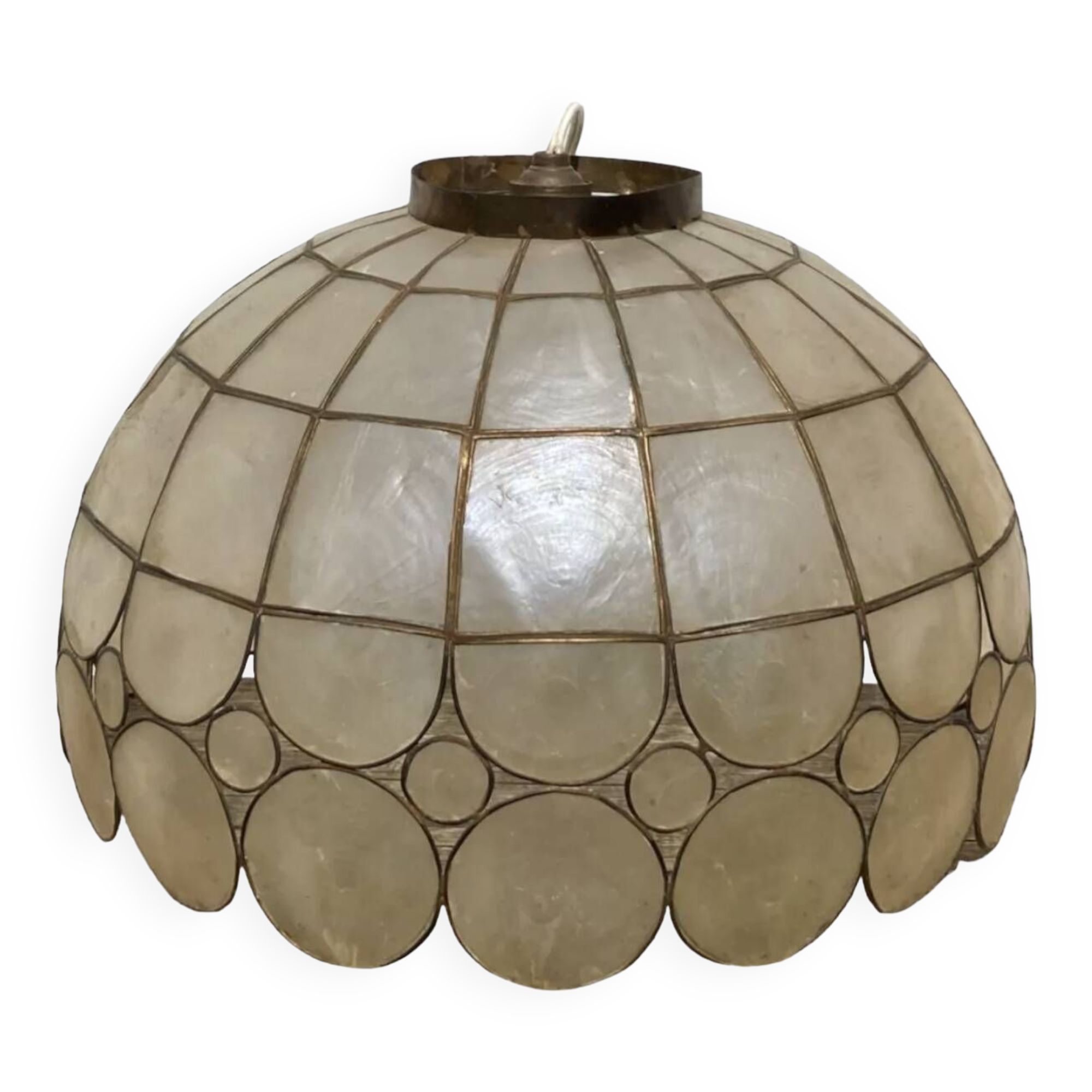 Suspension nacre laiton 1960