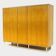 Large vintage mid century modern 5-door wardrobe in flamed maple, 1960s