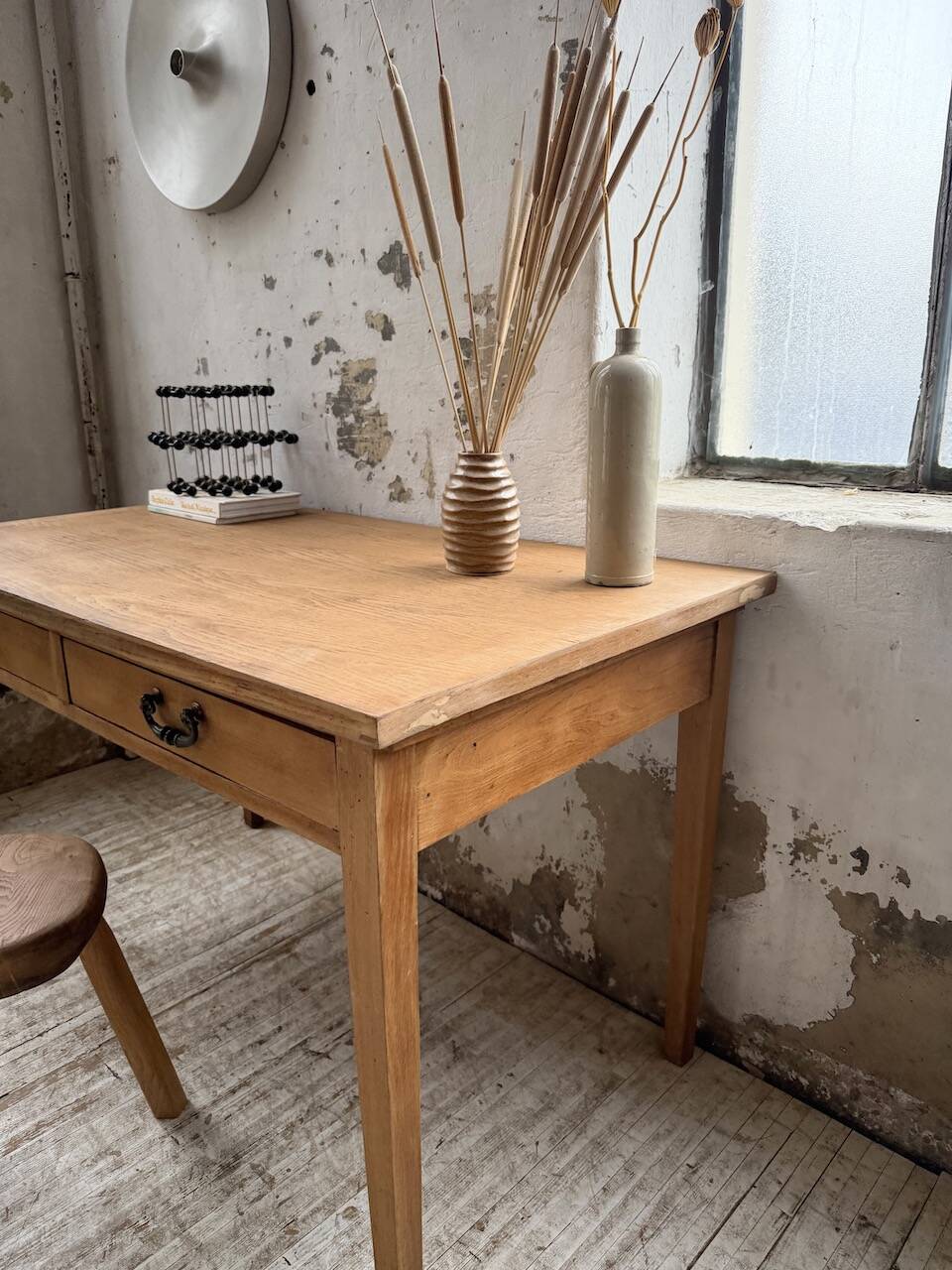 Oak veneer desk 1950