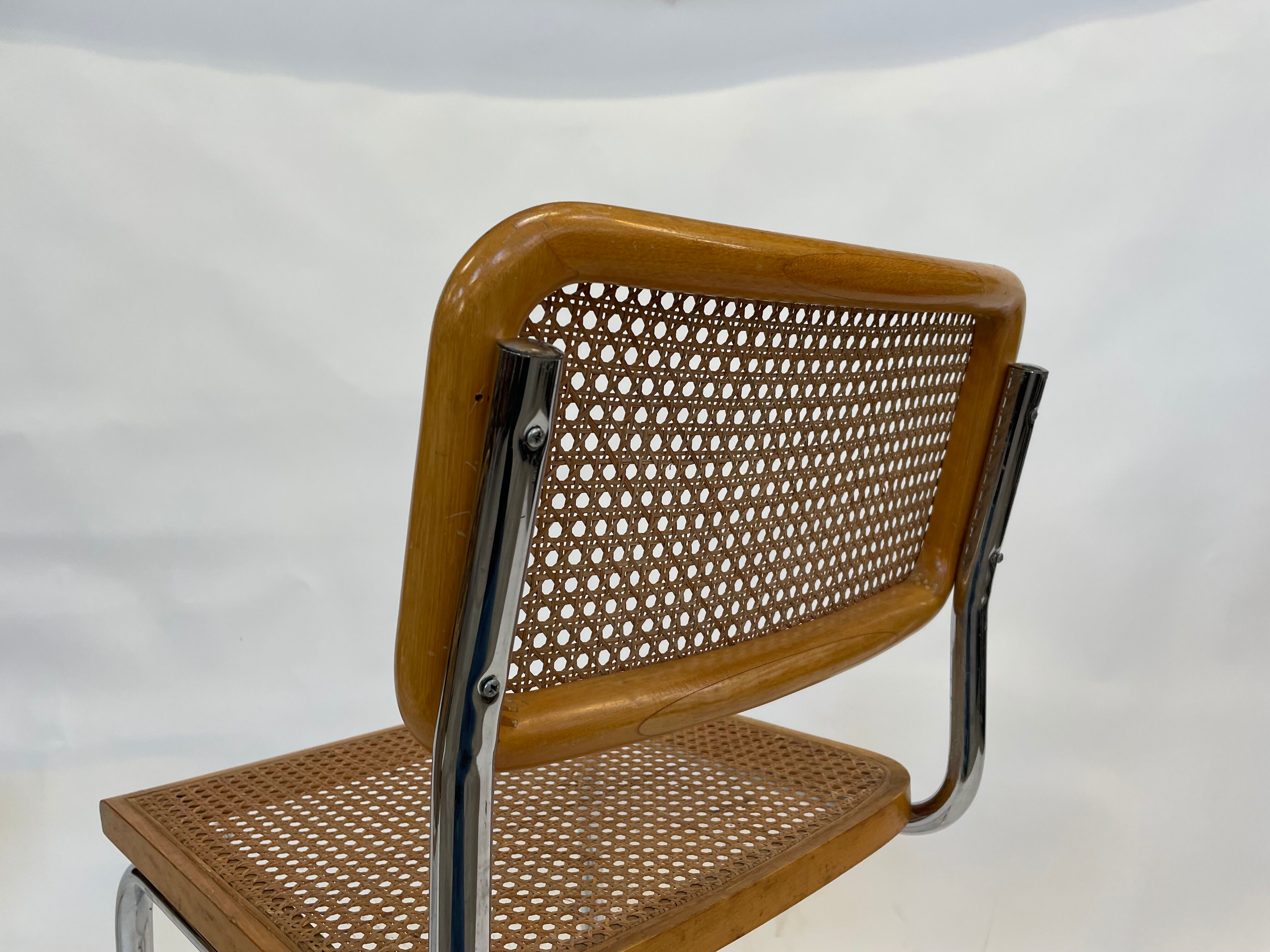 Cesca design chair b32 model in chrome