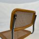 Chaise design Cesca modèle b32 en chrome
