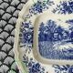 “Romantic” Sarreguemines serving dish